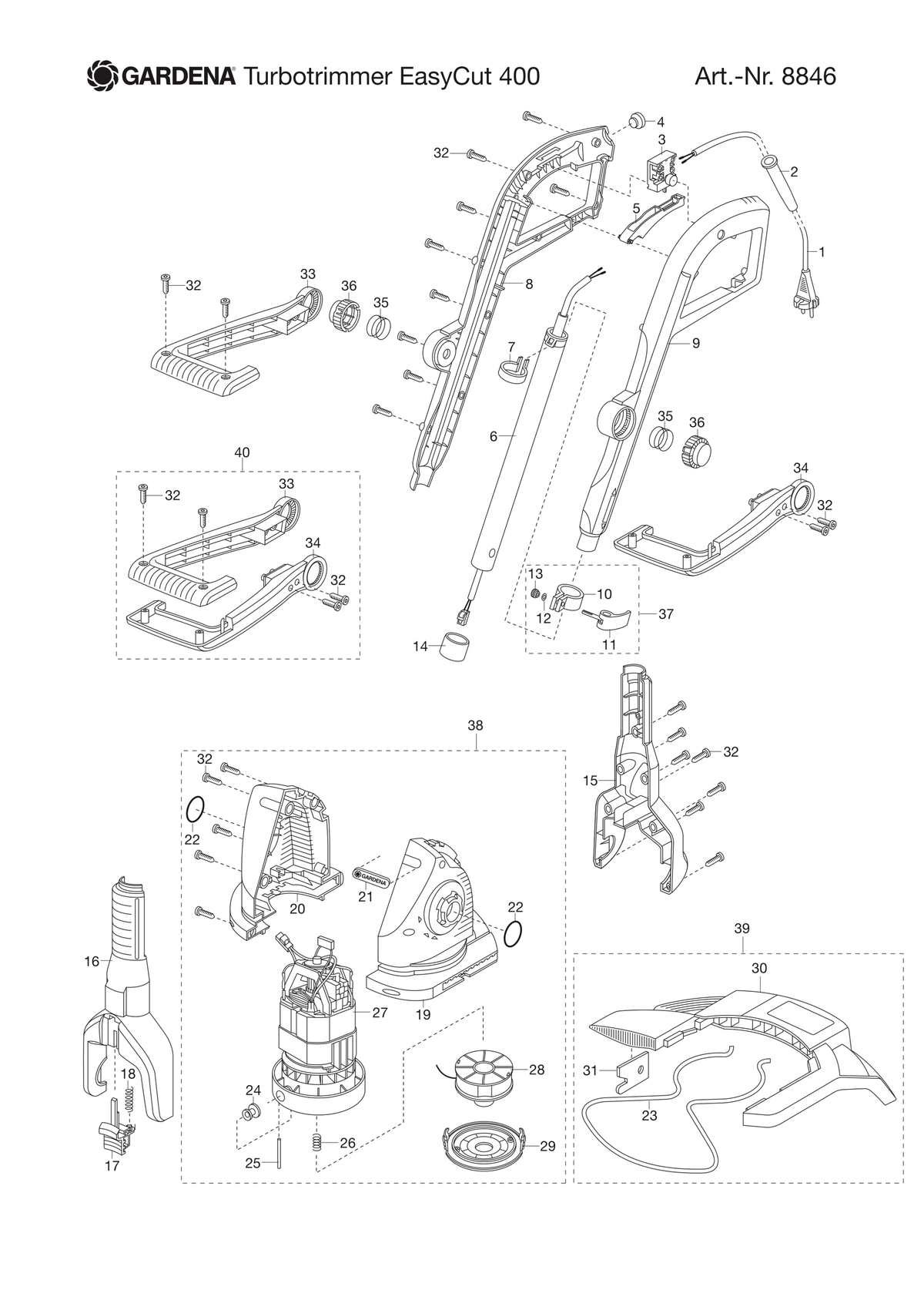 Husqvarna 520438901 onderdelentekening - positie 14