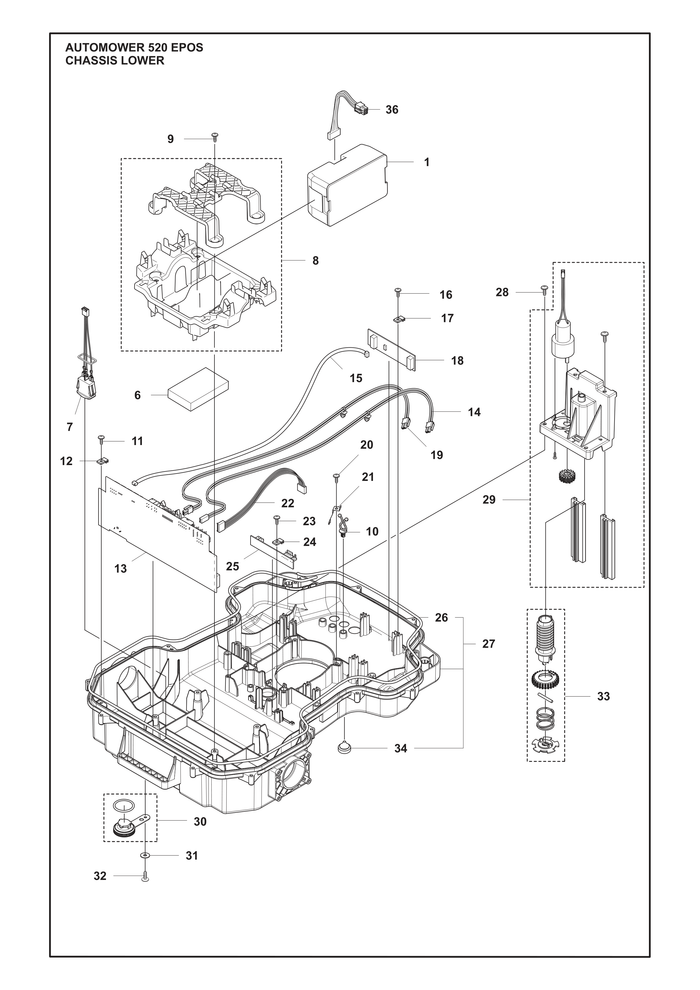Husqvarna 599655701 onderdelentekening - positie 6