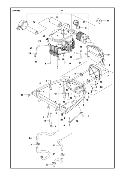 Husqvarna 577406901 onderdelentekening - positie 25