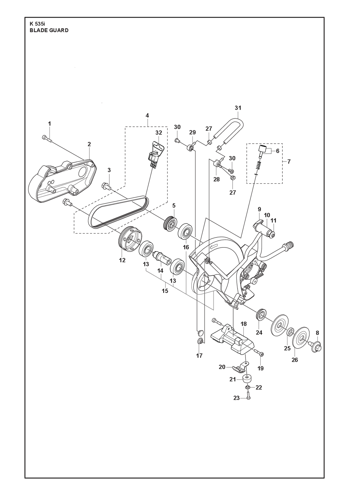 Husqvarna 591146302 onderdelentekening - positie 10