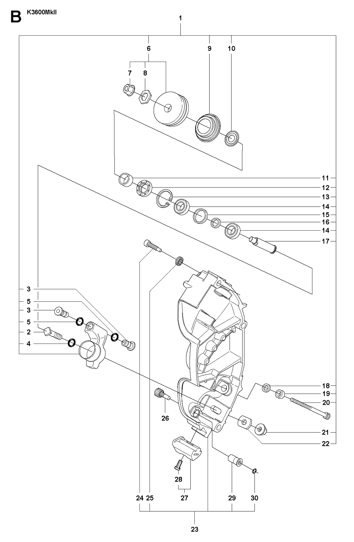 Husqvarna 521915002 onderdelentekening - positie 23