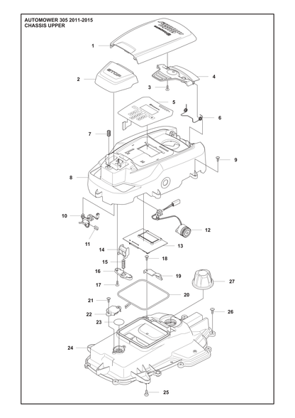 Husqvarna 577752802 onderdelentekening - positie 8