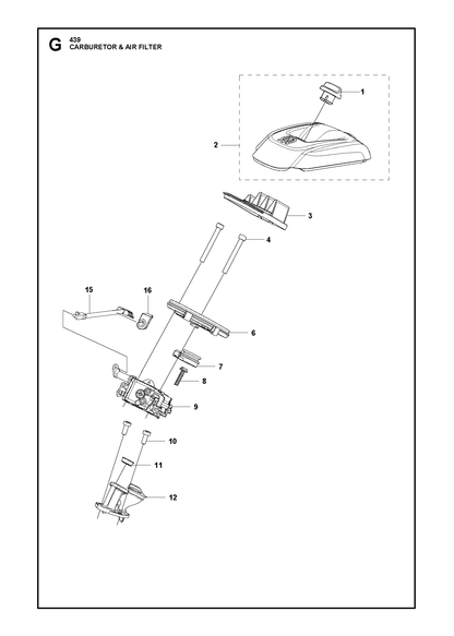 Husqvarna 579308501 onderdelentekening - positie 6