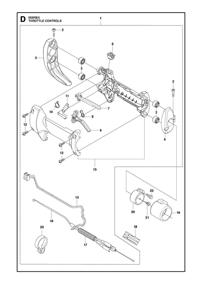 Husqvarna 511591801 onderdelentekening - positie 10