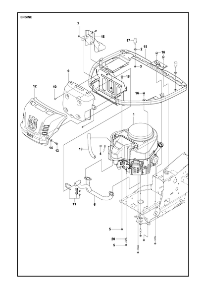 Husqvarna 579396401 onderdelentekening - positie 19