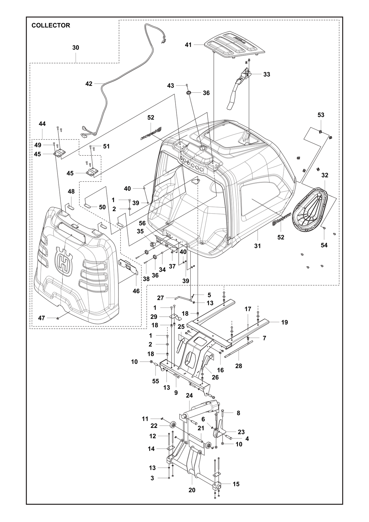 Husqvarna 589010502 onderdelentekening - positie 26