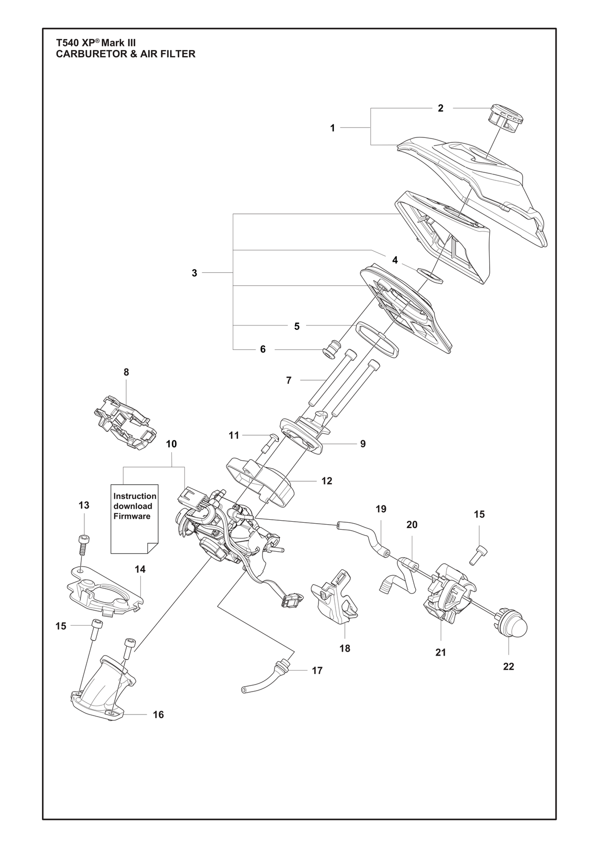 Husqvarna 599814601 onderdelentekening - positie 12