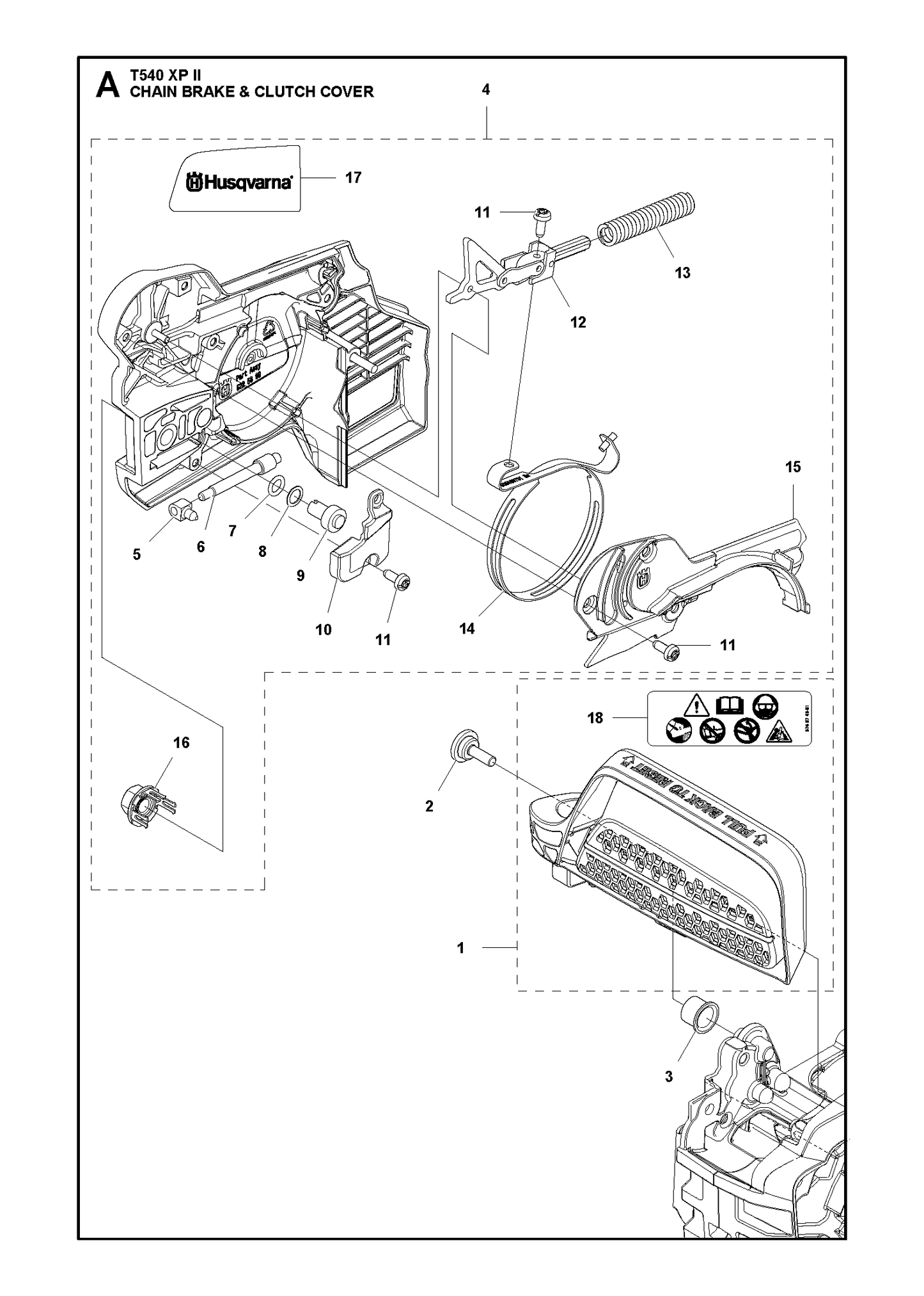 Husqvarna 505543103 onderdelentekening - positie 4