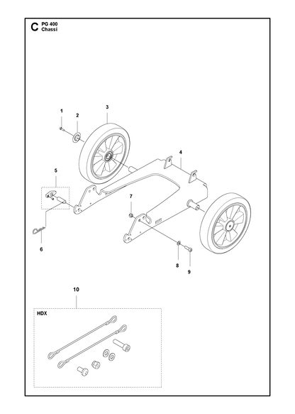 Husqvarna 502545001 onderdelentekening - positie 3