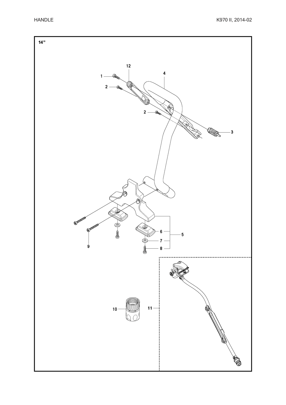 Husqvarna 581476202 onderdelentekening - positie 11