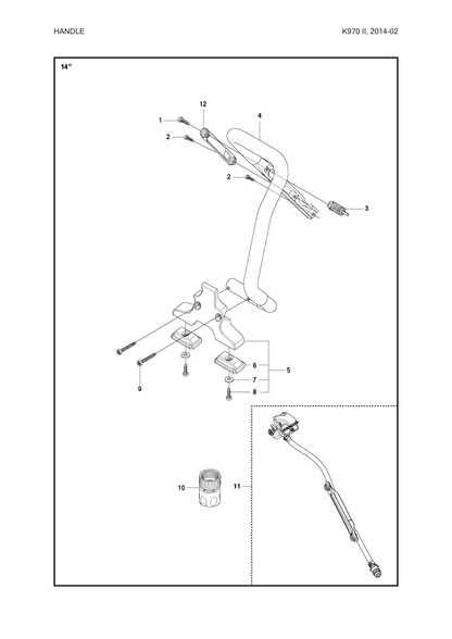 Husqvarna 581476202 onderdelentekening - positie 11