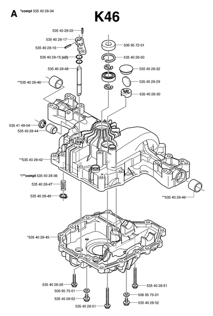 Husqvarna 506957201 onderdelentekening - positie 27