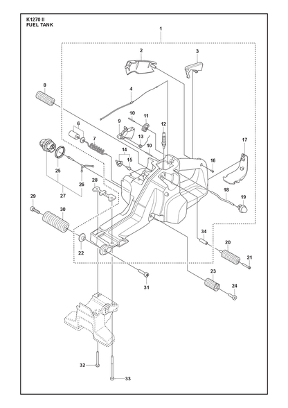 Husqvarna 503140801 onderdelentekening - positie 22