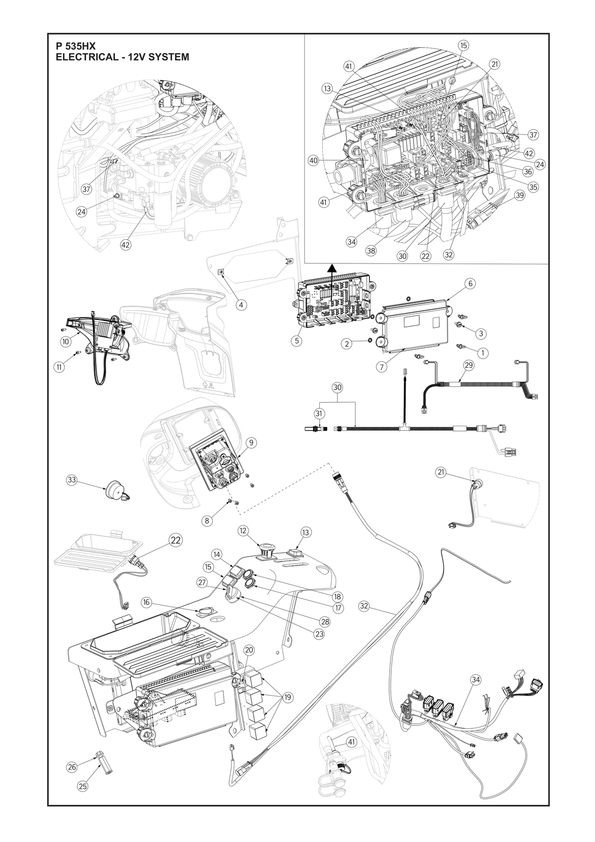 Husqvarna 597973501 onderdelentekening - positie 24