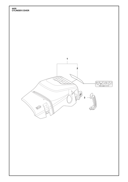 Husqvarna 595303001 onderdelentekening - positie 3
