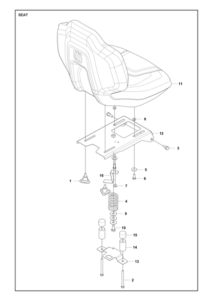 Husqvarna 588878301 onderdelentekening - positie 14