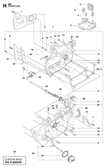 Husqvarna 503905601 onderdelentekening - positie 15