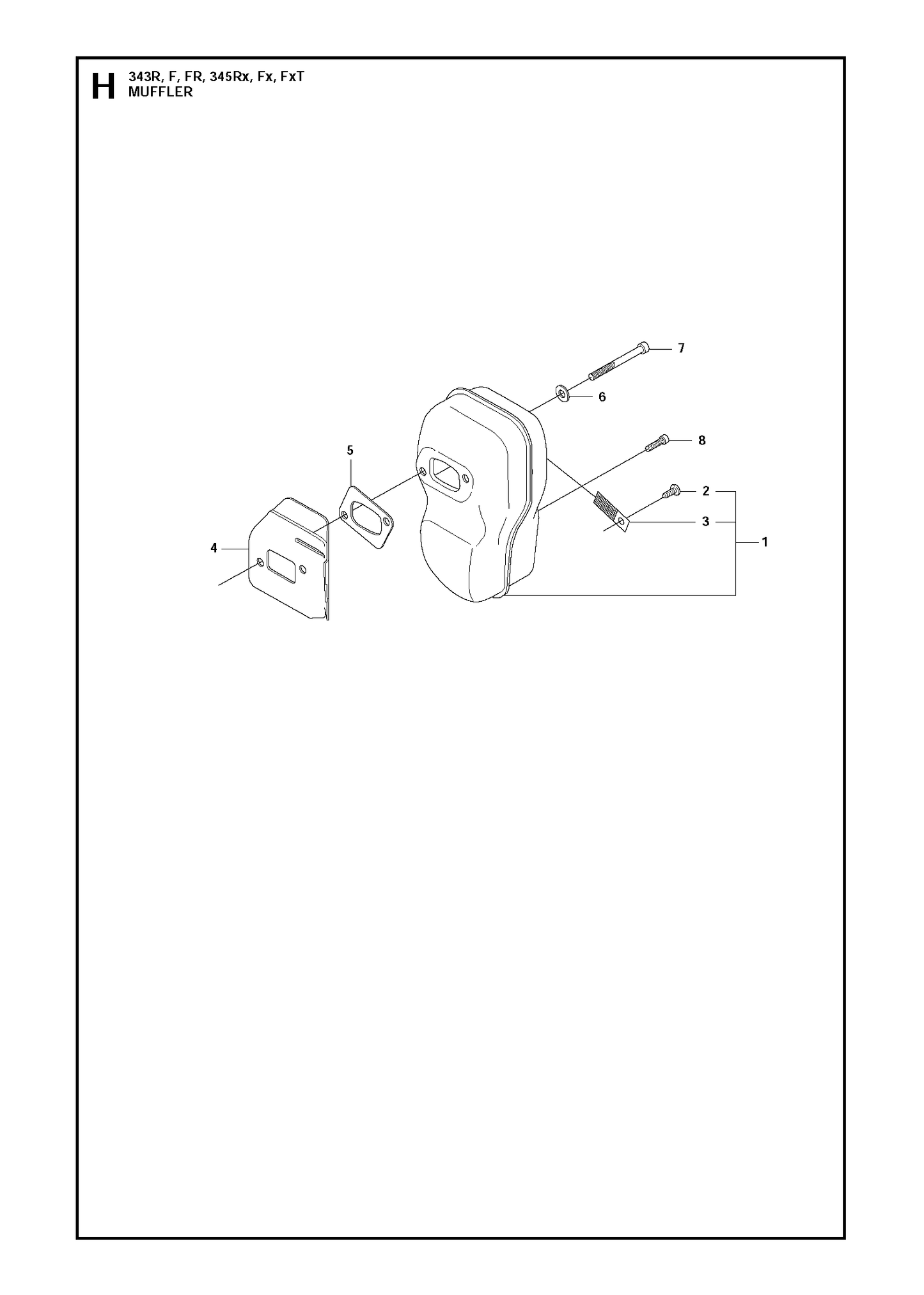 Husqvarna 503949001 onderdelentekening - positie 1
