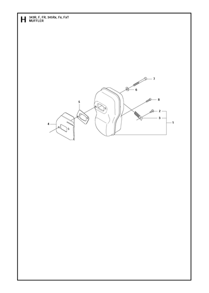 Husqvarna 503949001 onderdelentekening - positie 1