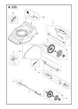 Husqvarna 599349371 onderdelentekening - positie 2