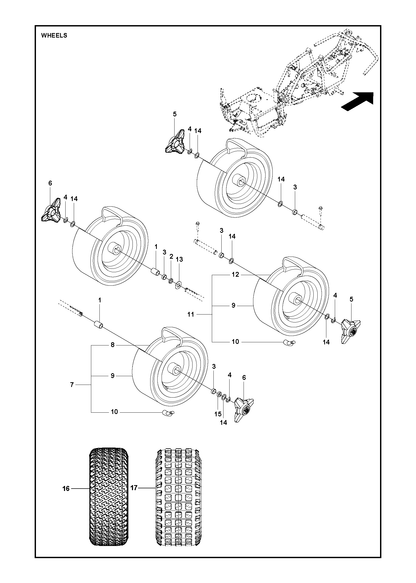 Husqvarna 523012201 onderdelentekening - positie 11