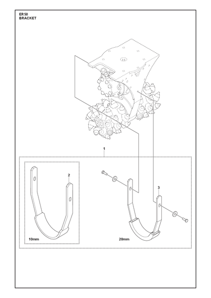 Husqvarna 538845301 onderdelentekening - positie 2
