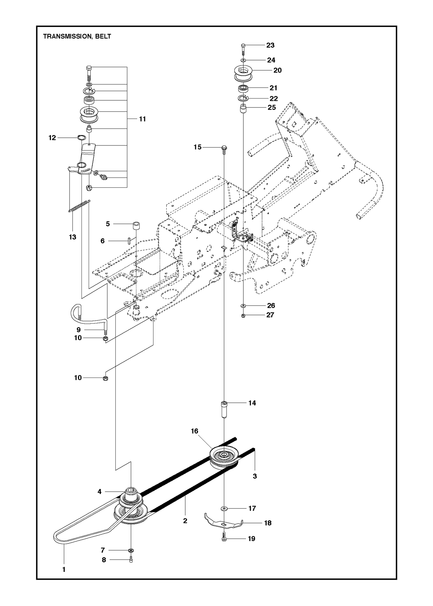 Husqvarna 506991901 onderdelentekening - positie 1