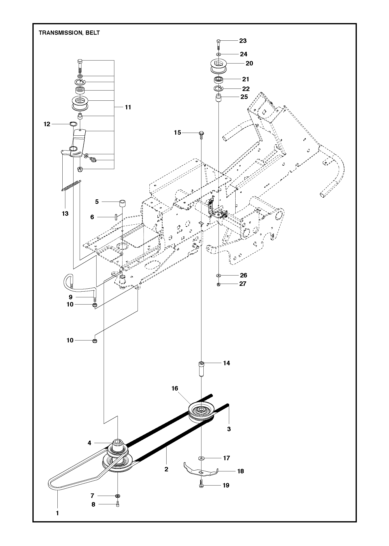 Husqvarna 506991901 onderdelentekening - positie 1
