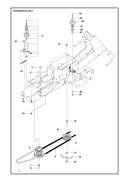 Husqvarna 506991901 onderdelentekening - positie 1