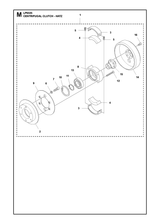 Husqvarna 594579201 onderdelentekening - positie 14