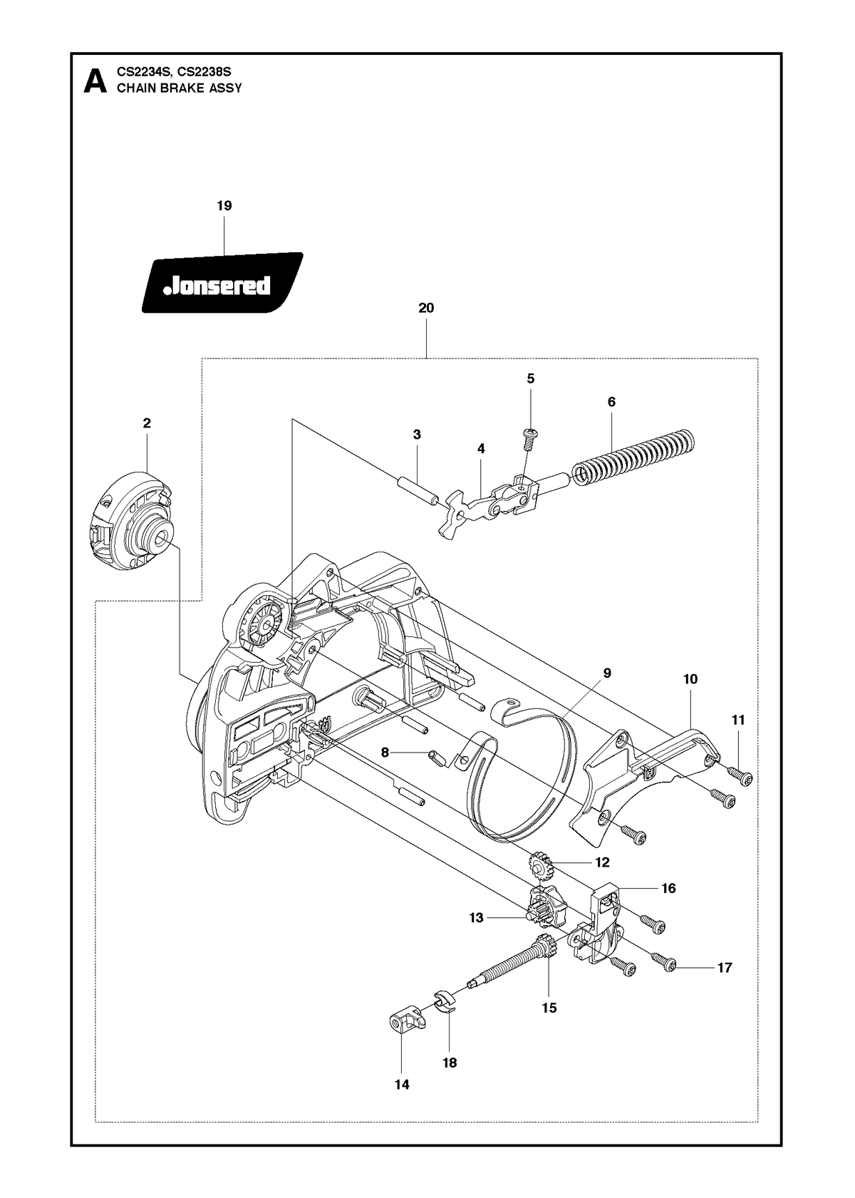 Husqvarna 545059202 onderdelentekening - positie 16