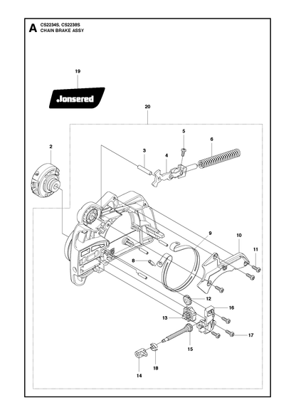 Husqvarna 545059202 onderdelentekening - positie 16