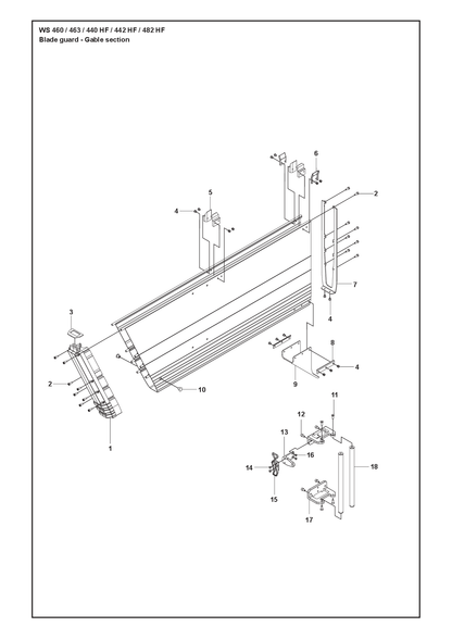 Husqvarna 577446705 onderdelentekening - positie 1