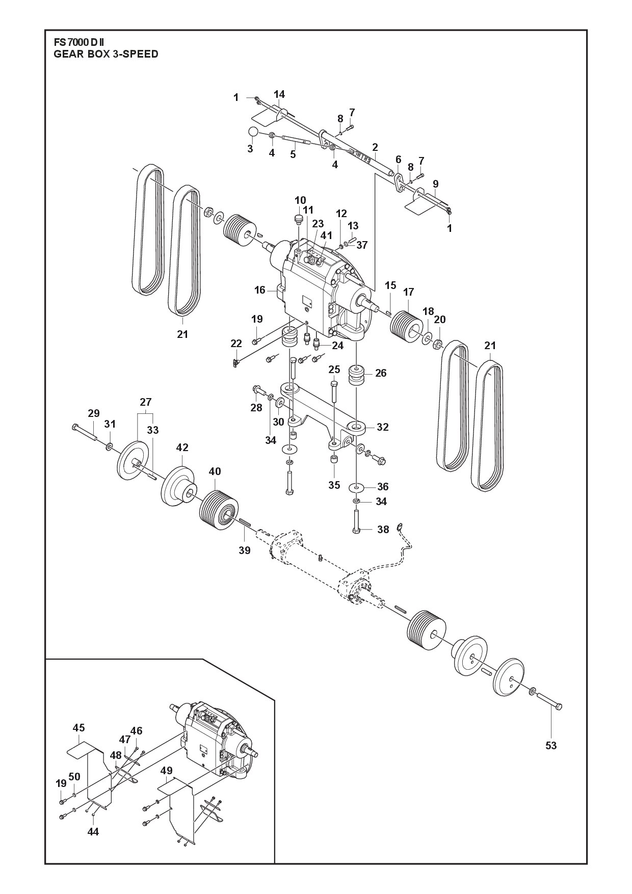 Husqvarna 504119701 onderdelentekening - positie 21