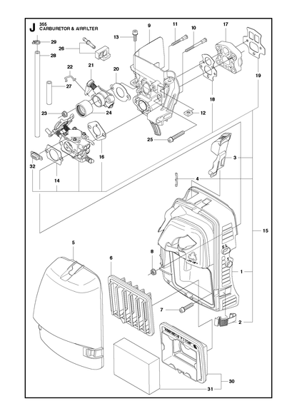 Husqvarna 505034701 onderdelentekening - positie 30