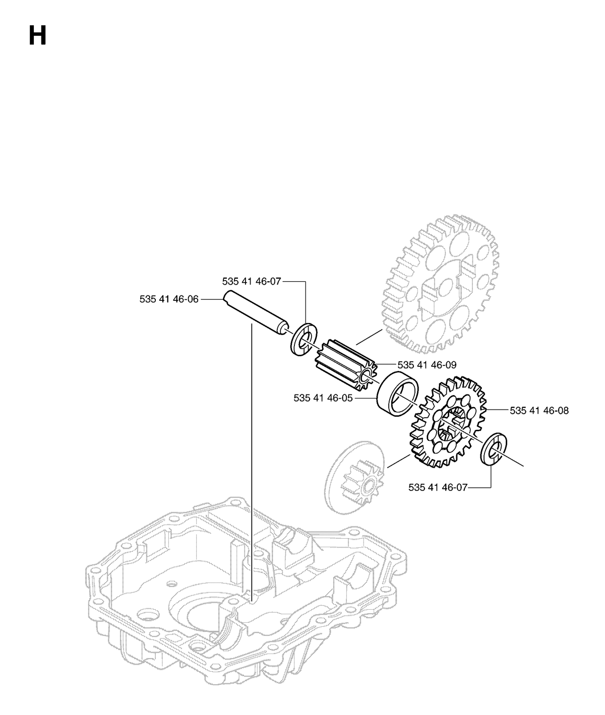 Husqvarna 535414606 onderdelentekening - positie 2
