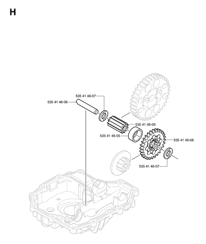 Husqvarna 535414606 onderdelentekening - positie 2