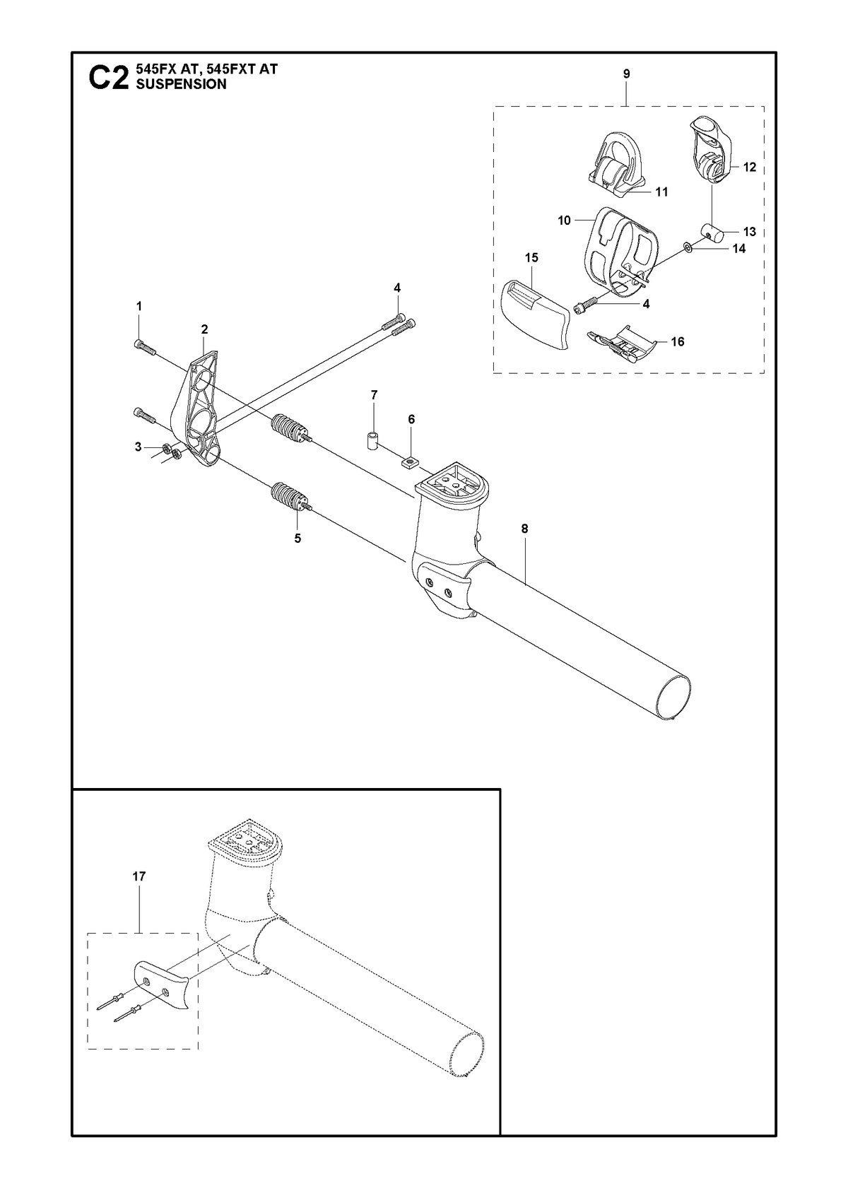 Husqvarna 581978901 onderdelentekening - positie 8