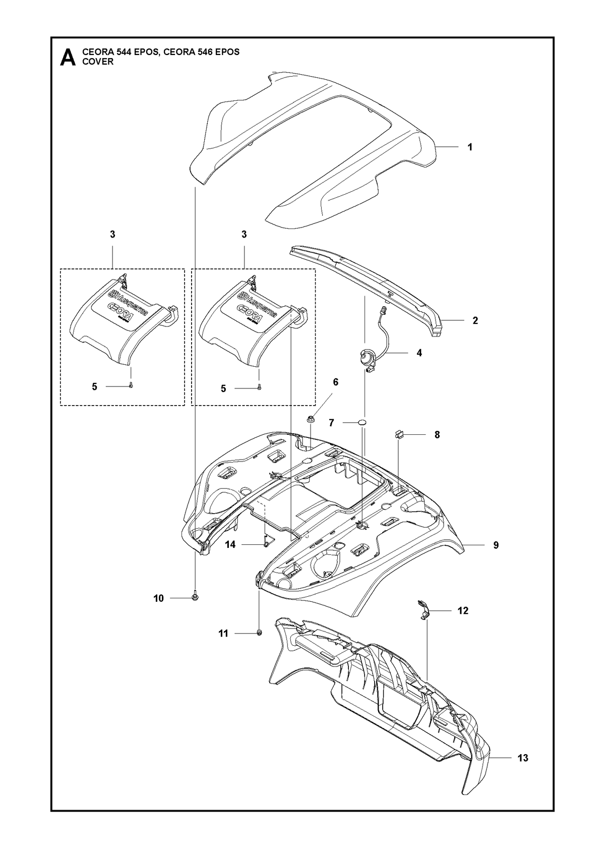 Husqvarna 597320801 onderdelentekening - positie 9