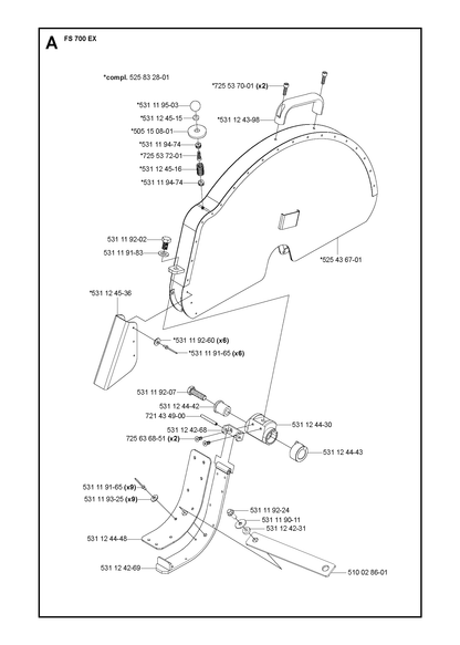 Husqvarna 531119503 onderdelentekening - positie 7