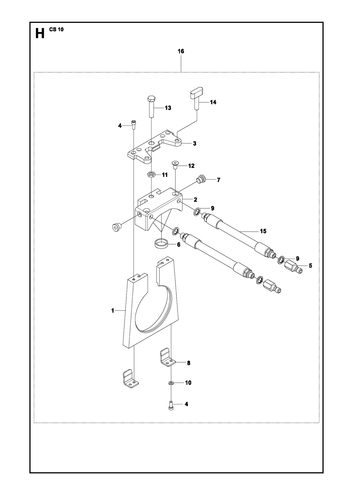 Husqvarna 576647601 onderdelentekening - positie 6