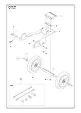 Husqvarna 504185501 onderdelentekening - positie 8