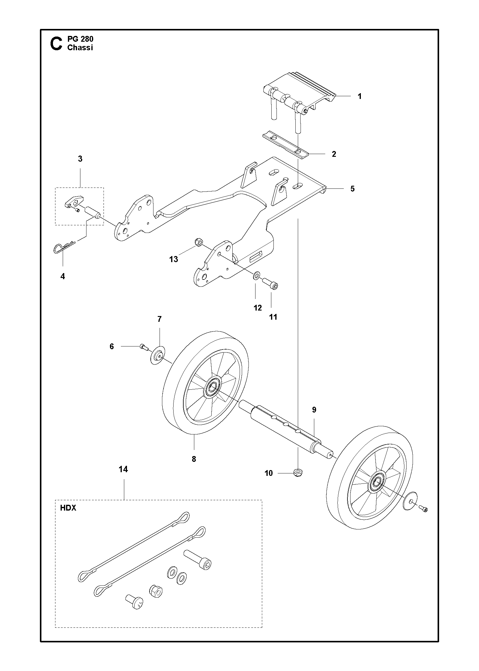 Husqvarna 504185501 onderdelentekening - positie 8