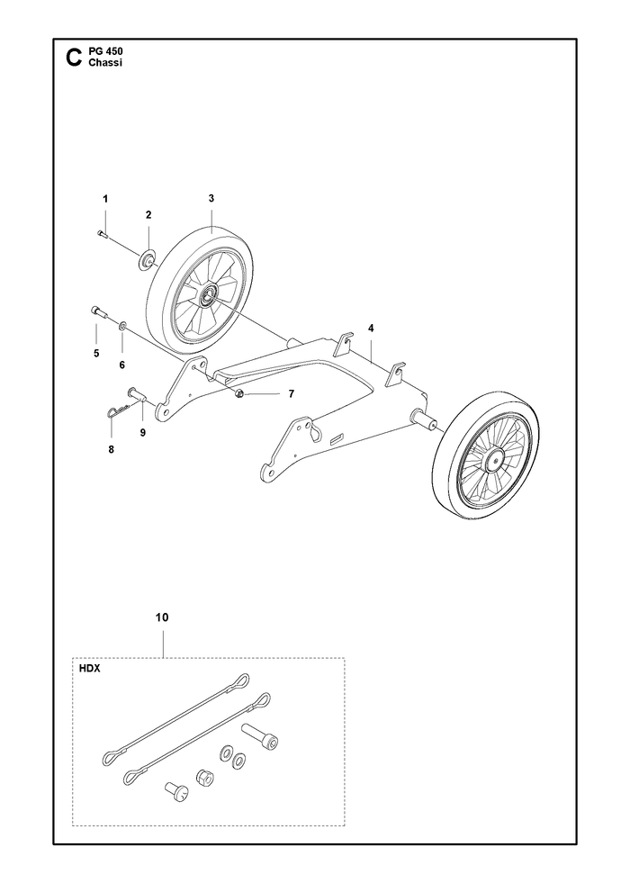 Husqvarna 585109101 onderdelentekening - positie 4