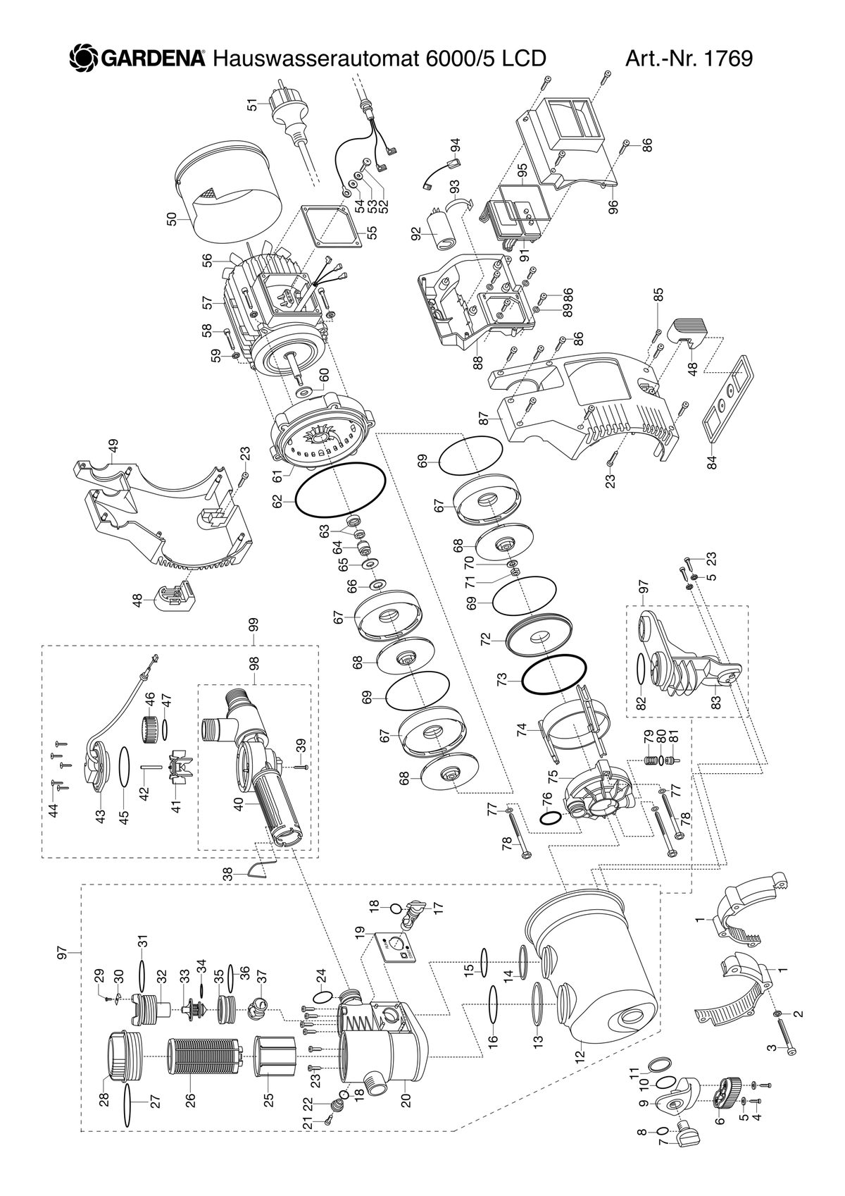 Husqvarna 520409201 onderdelentekening - positie 75