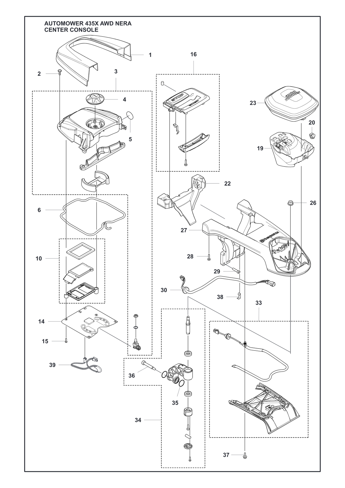 Husqvarna 586444901 onderdelentekening - positie 27