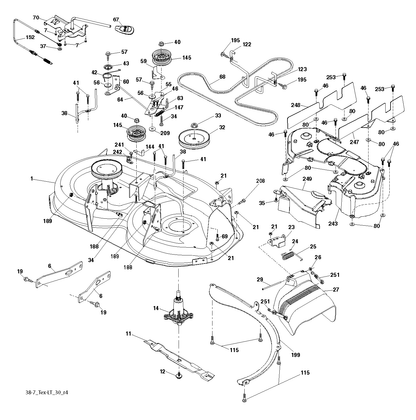 Husqvarna 532400095 onderdelentekening - positie 199