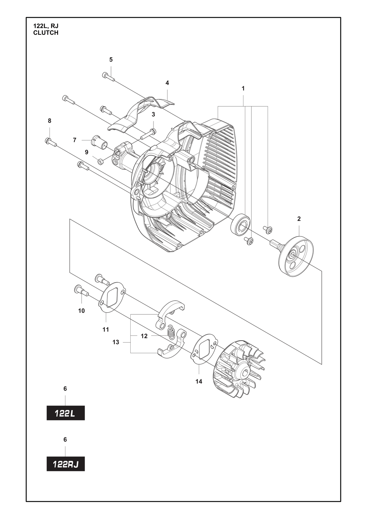 Husqvarna 575380407 onderdelentekening - positie 6