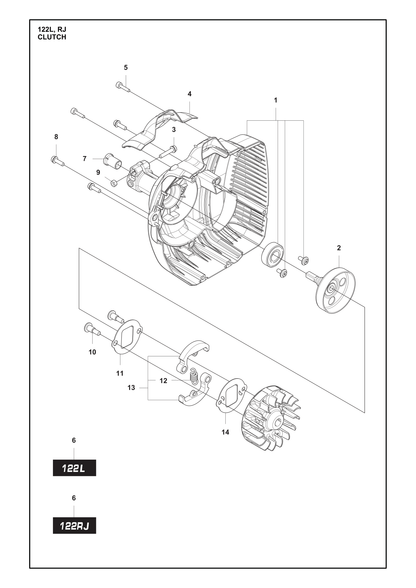 Husqvarna 575380407 onderdelentekening - positie 6
