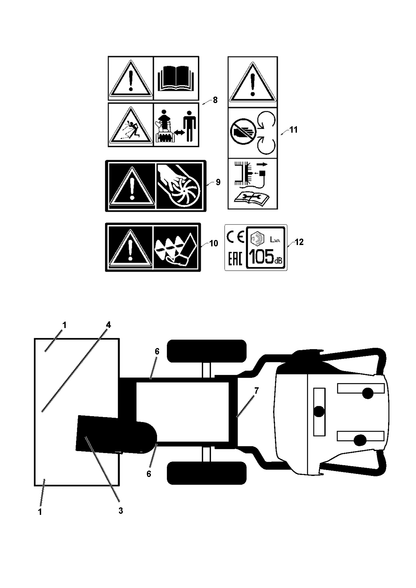 Husqvarna 588618501 onderdelentekening - positie 12